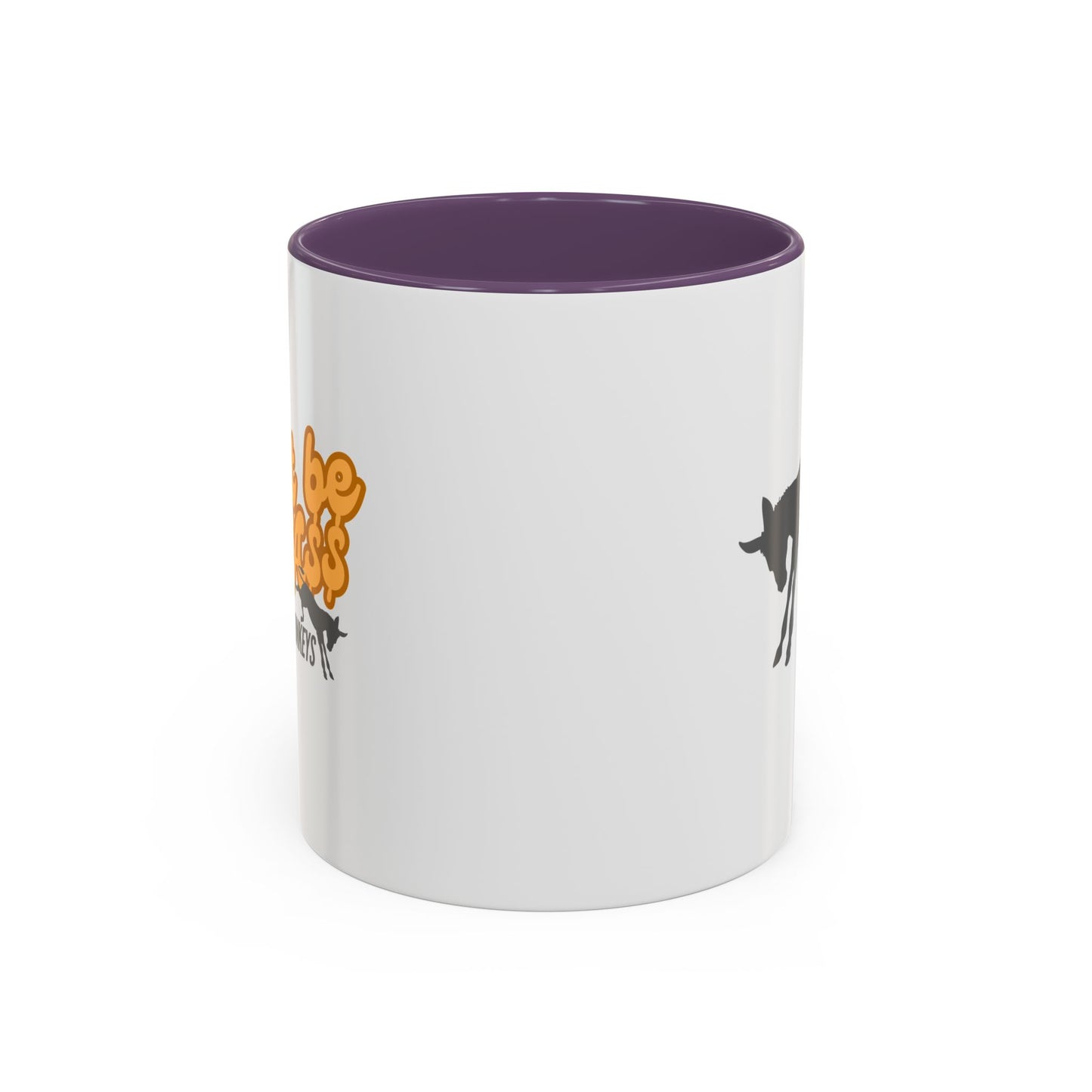 Don't be an A$$ - Save the Donkeys - Accent Coffee Mug (11, 15oz)