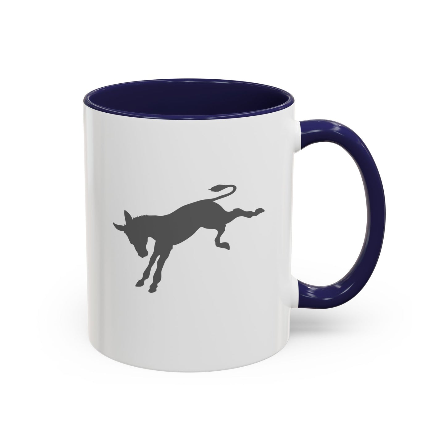 Don't be an A$$ - Save the Donkeys - Accent Coffee Mug (11, 15oz)