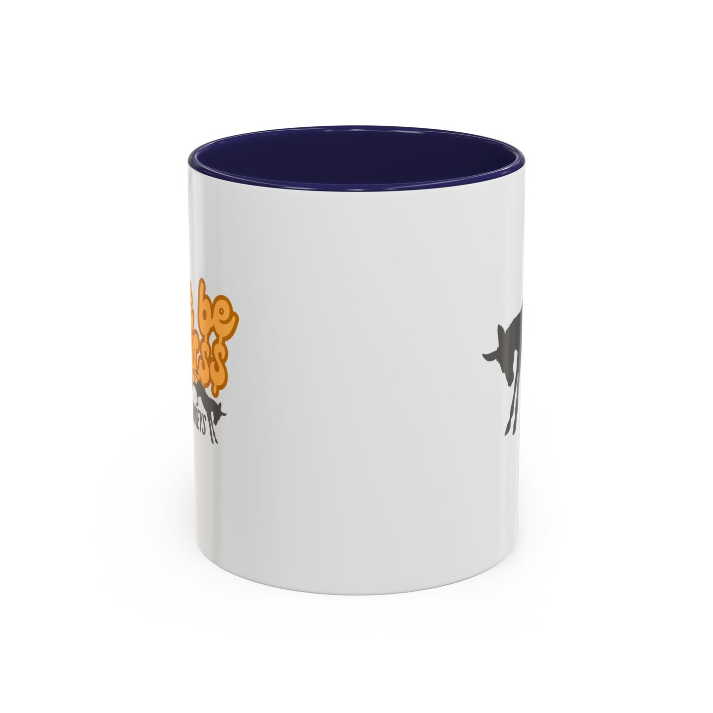 Don't be an A$$ - Save the Donkeys - Accent Coffee Mug (11, 15oz)