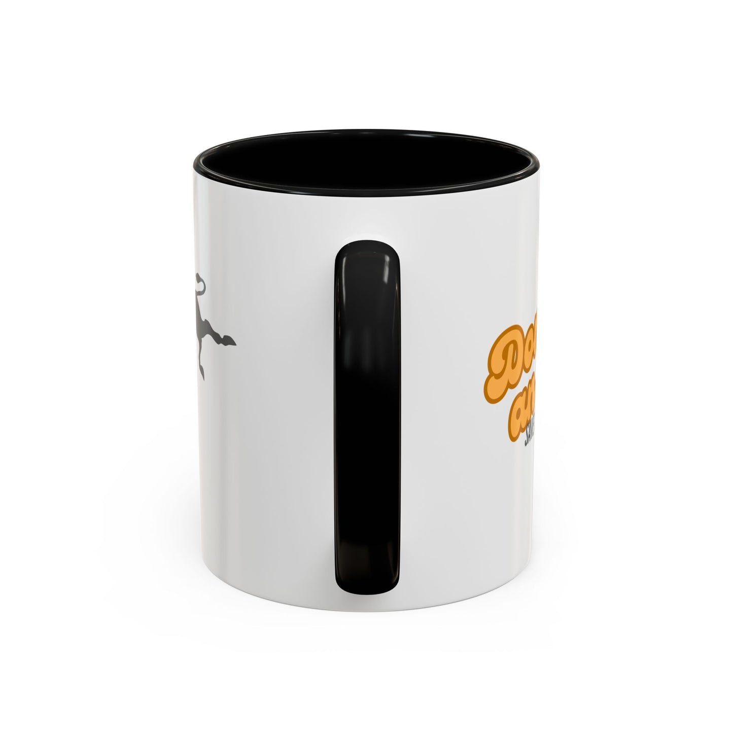 Don't be an A$$ - Save the Donkeys - Accent Coffee Mug (11, 15oz)