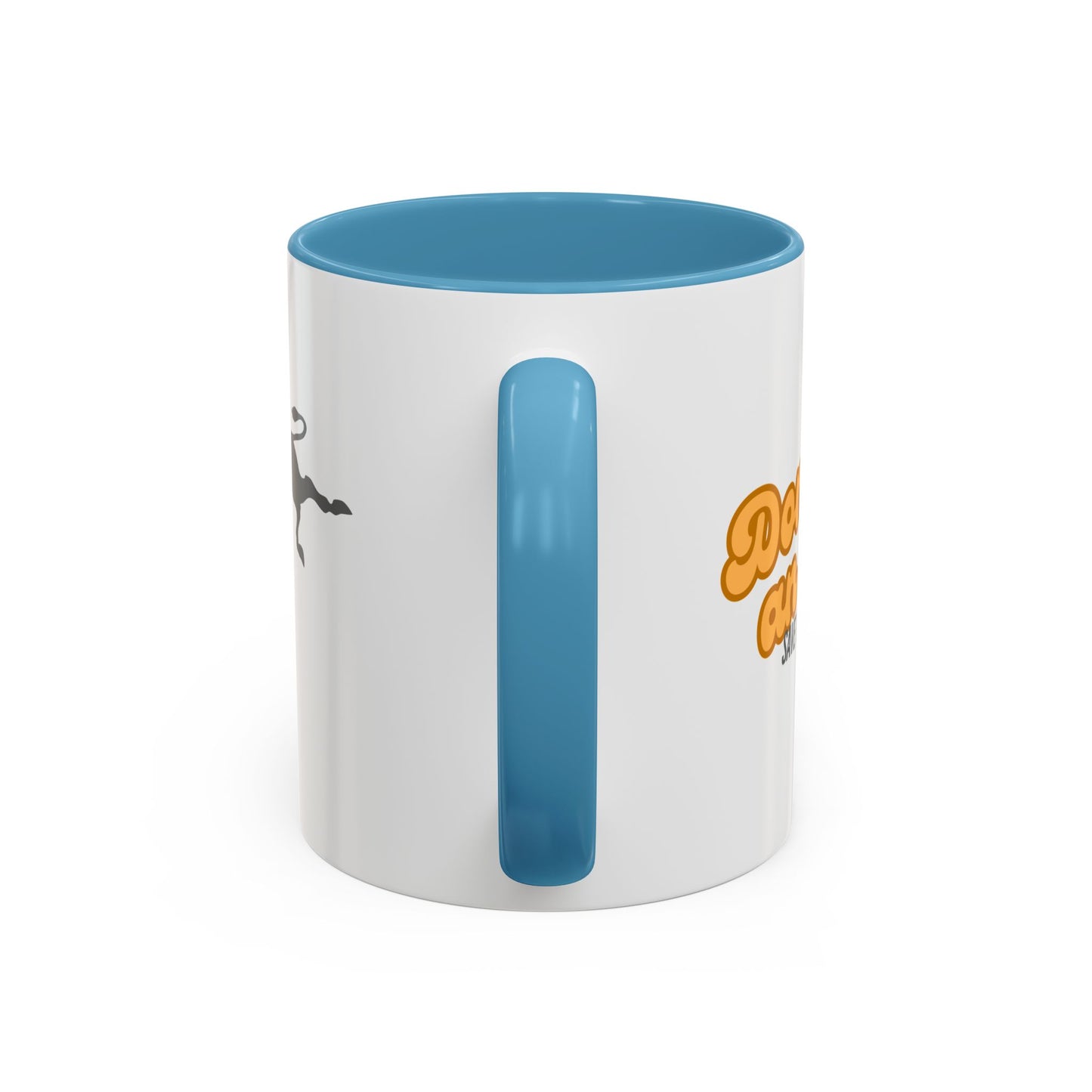 Don't be an A$$ - Save the Donkeys - Accent Coffee Mug (11, 15oz)