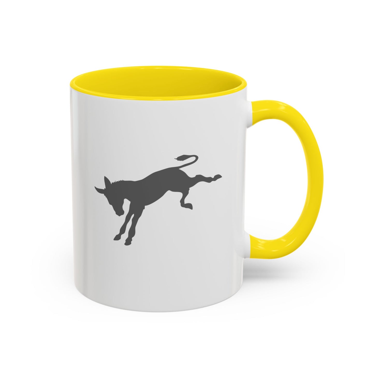 Don't be an A$$ - Save the Donkeys - Accent Coffee Mug (11, 15oz)