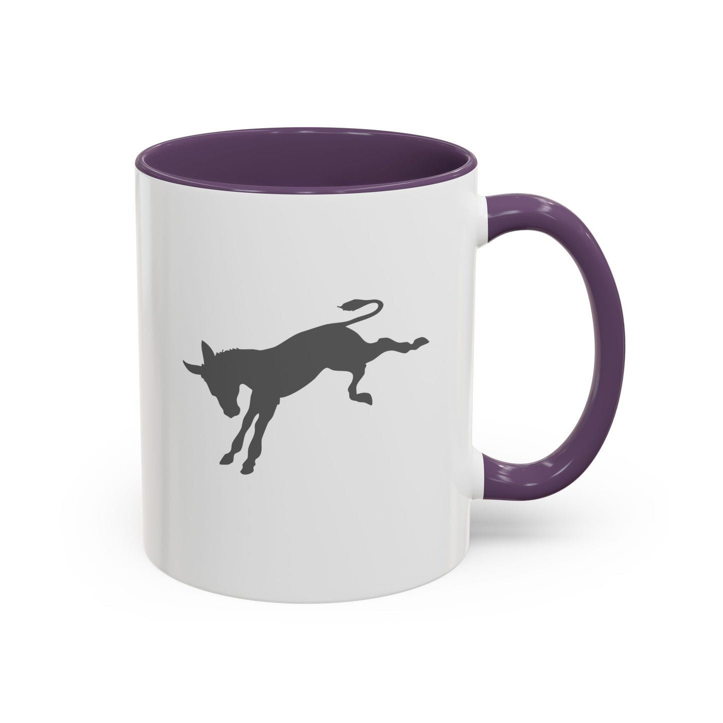 Don't be an A$$ - Save the Donkeys - Accent Coffee Mug (11, 15oz)