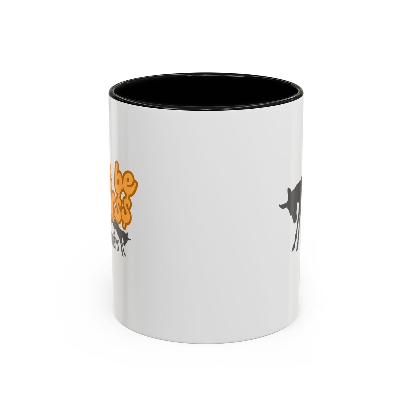 Don't be an A$$ - Save the Donkeys - Accent Coffee Mug (11, 15oz)