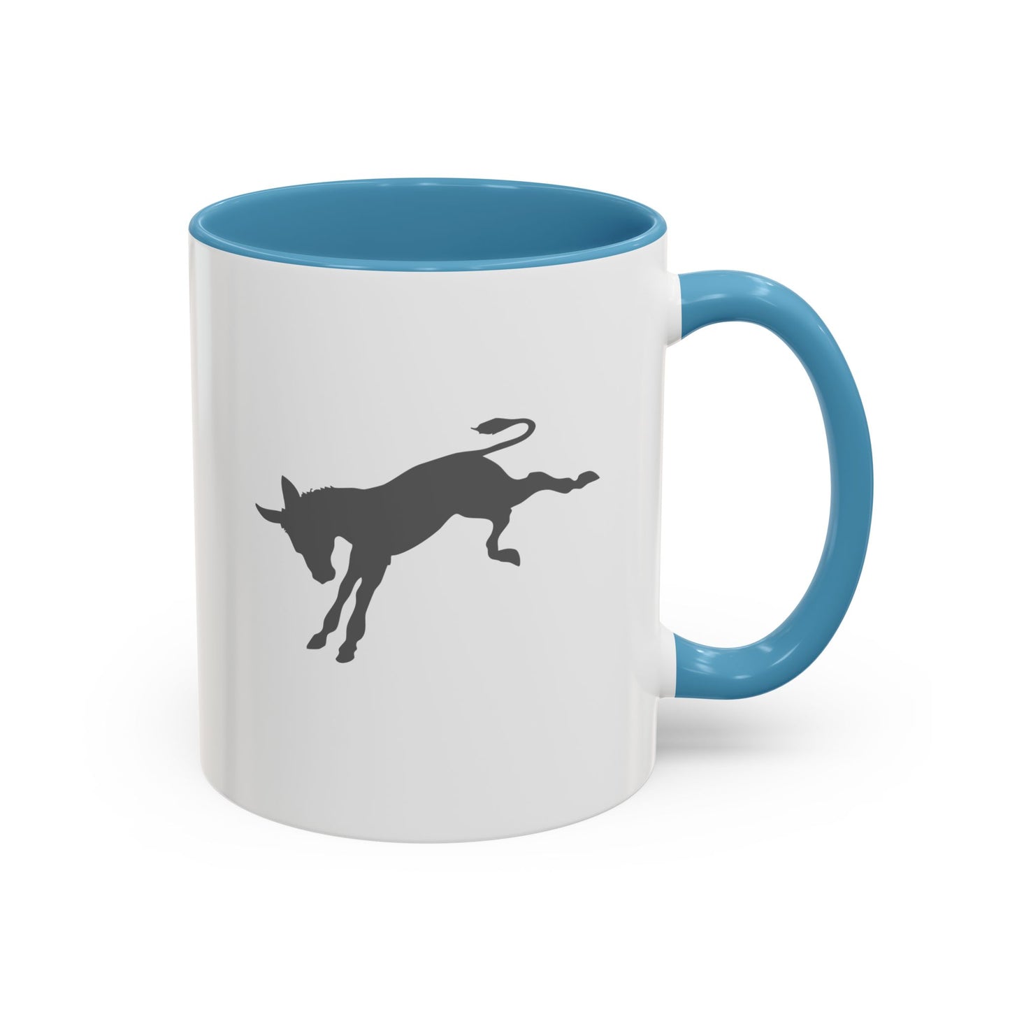Don't be an A$$ - Save the Donkeys - Accent Coffee Mug (11, 15oz)