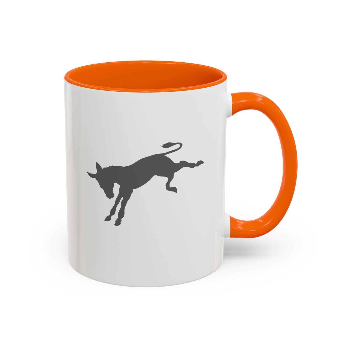 Don't be an A$$ - Save the Donkeys - Accent Coffee Mug (11, 15oz)
