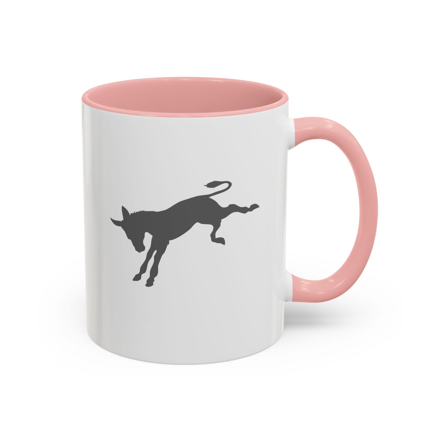 Don't be an A$$ - Save the Donkeys - Accent Coffee Mug (11, 15oz)