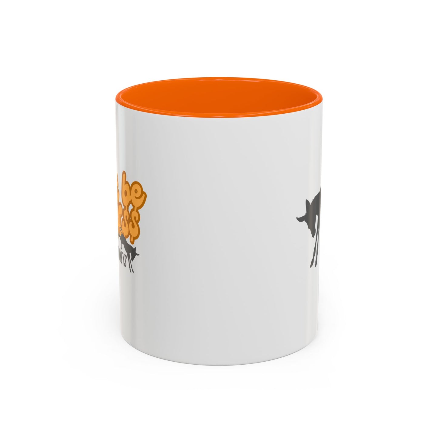 Don't be an A$$ - Save the Donkeys - Accent Coffee Mug (11, 15oz)