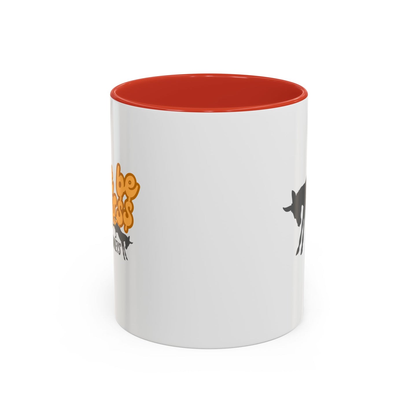 Don't be an A$$ - Save the Donkeys - Accent Coffee Mug (11, 15oz)
