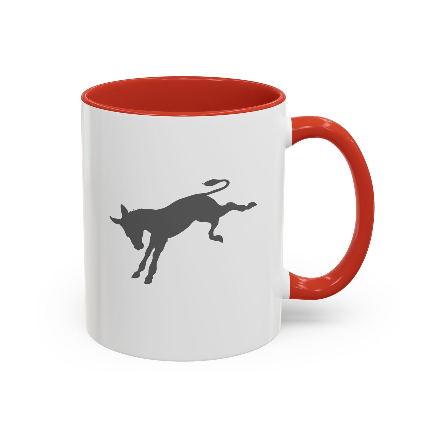 Don't be an A$$ - Save the Donkeys - Accent Coffee Mug (11, 15oz)