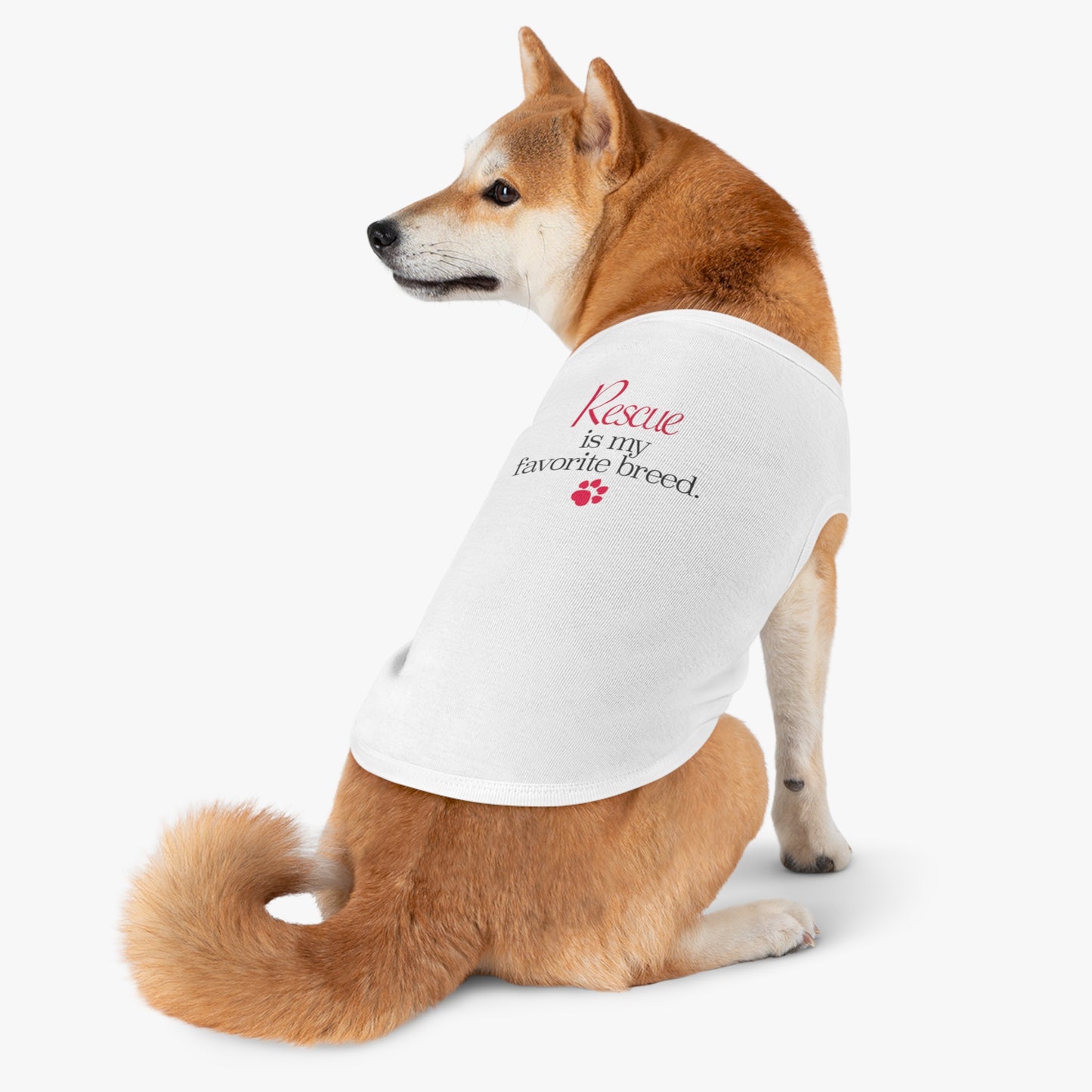Rescue is my favorite breed - Doggy Tank Top