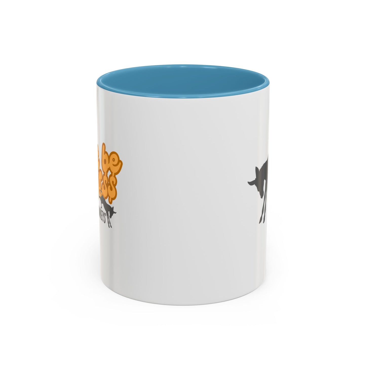 Don't be an A$$ - Save the Donkeys - Accent Coffee Mug (11, 15oz)