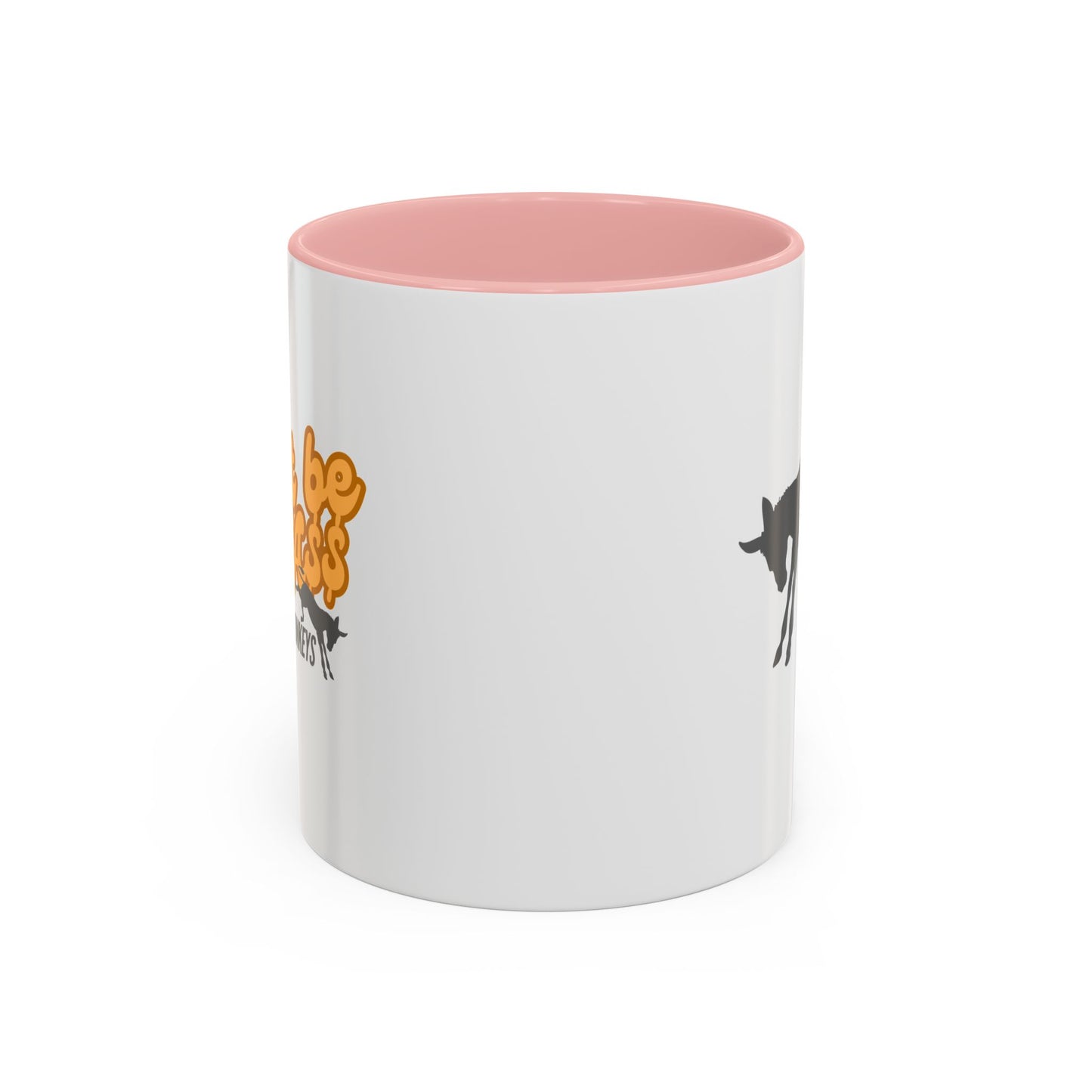 Don't be an A$$ - Save the Donkeys - Accent Coffee Mug (11, 15oz)